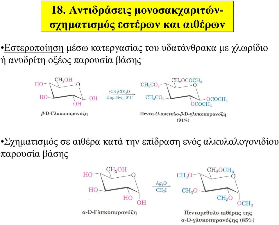 χλωρίδιο ή ανυδρίτη οξέος παρουσία βάσης Σχηματισμός σε
