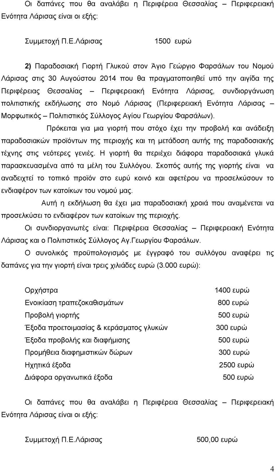 Πρόκειται για μια γιορτή που στόχο έχει την προβολή και ανάδειξη παραδοσιακών προϊόντων της περιοχής και τη μετάδοση αυτής της παραδοσιακής τέχνης στις νεότερες γενιές.