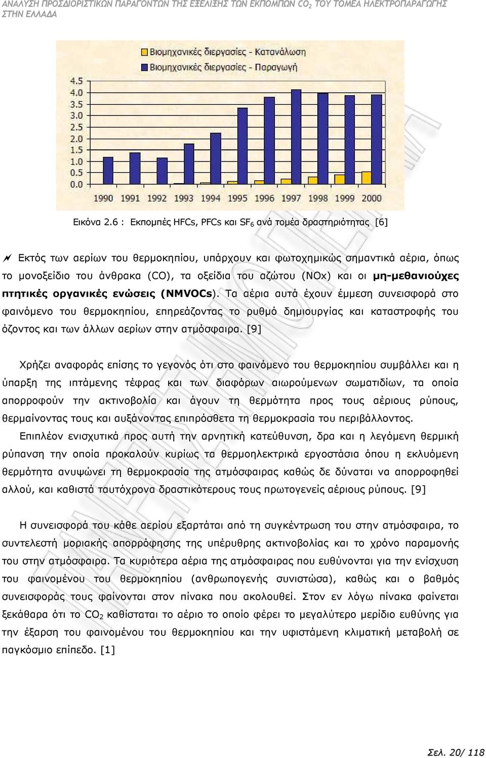 οι µη-µεθανιούχες πτητικές οργανικές ενώσεις NMVOCs.