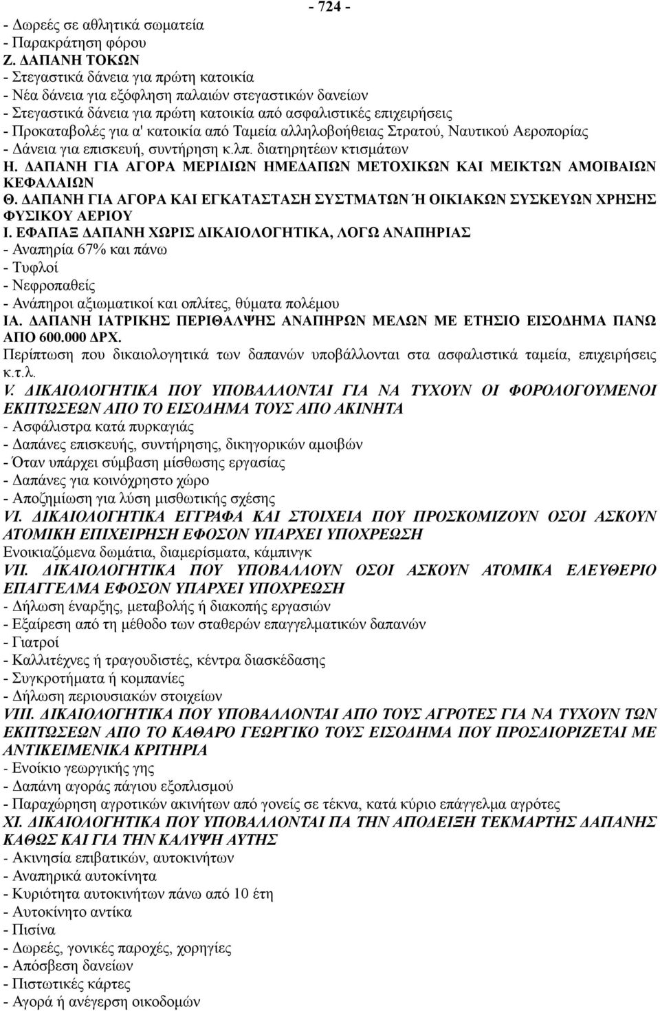 κατοικία από Ταμεία αλληλοβοήθειας Στρατού, Ναυτικού Αεροπορίας - Δάνεια για επισκευή, συντήρηση κ.λπ. διατηρητέων κτισμάτων Η.