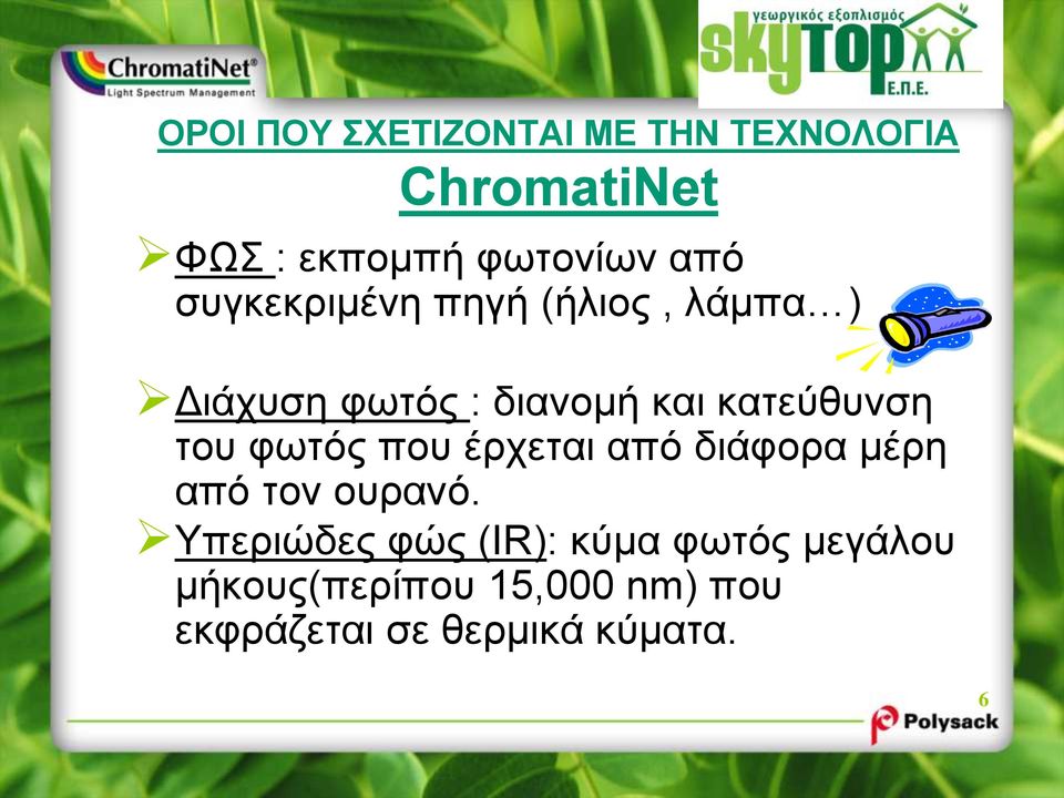 του φωτός που έρχεται από διάφορα μέρη από τον ουρανό.