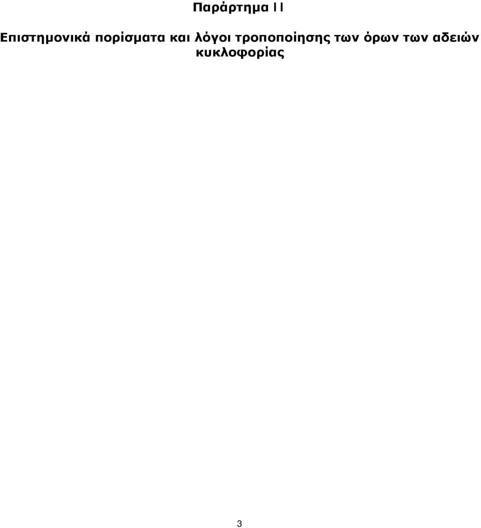 και λόγοι τροποποίησης