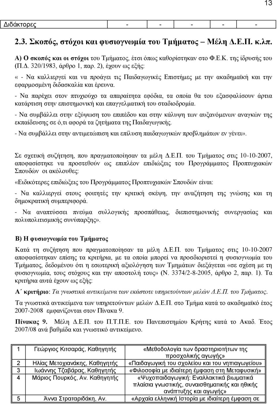 - Να πανέπεζ ζημκ πηοπζμφπμ ηα απαναίηδηα εθυδζα, ηα μπμία εα ημο ελαζθαθίζμοκ άνηζα ηαηάνηζζδ ζηδκ επζζηδιμκζηή ηαζ επαββεθιαηζηή ημο ζηαδζμδνμιία.