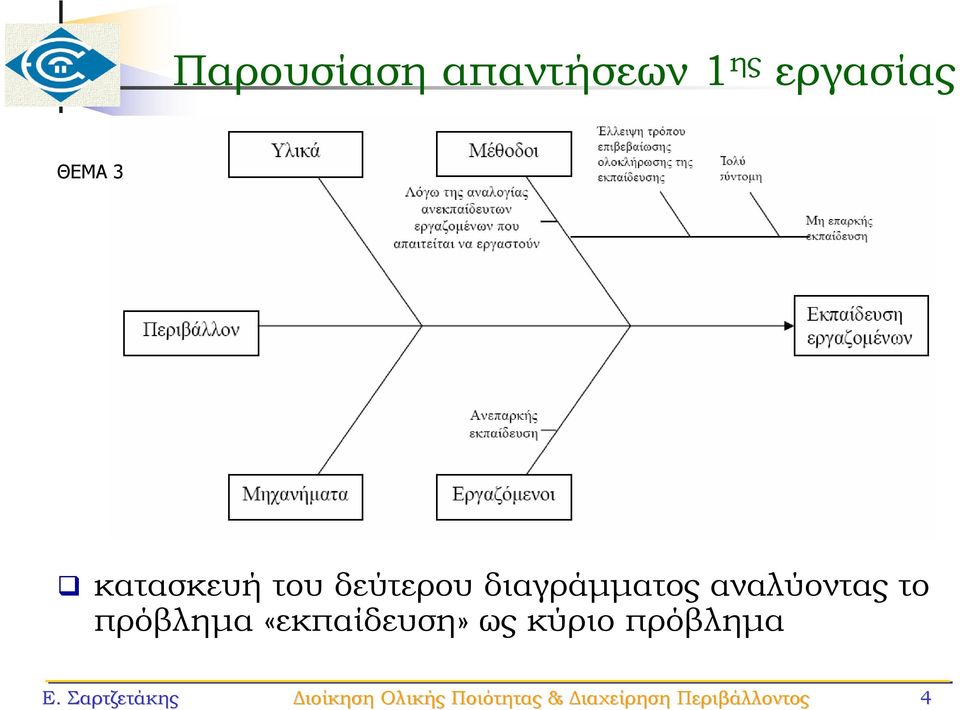 το πρόβλημα «εκπαίδευση» ως κύριο πρόβλημα