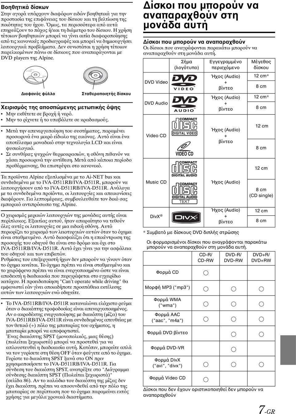 Η χρήση τέτοιων βοηθητικών μπορεί να γίνει αιτία διαφοροποίησης από τις κανονικές προδιαγραφές και μπορεί να δημιουργήσει λειτουργικά προβλήματα.