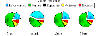 Kruhový (koláčový) graf ilustrujú vzťah medzi časťou a