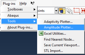 Εικόνα 4.4.7.9: Στα αριστερά η εντολή Tools=>Amplitude=>Create και στα δεξιά οι διάφορες επιλογές για το πλάτος της επιτάχυνσης.