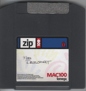 Iomega Zip Drive Αποθηκεύει μόνιμά πληροφορίες.