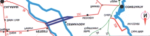 9.48 AUTOSTRADA BUCUREŞTI - CONSTANŢA TRONSON FETEŞTI - CERNAVODĂ Km 134+000 Km 151+200 Tronsonul de autostradă Feteşti Cernavodă, face parte din viitoarea autostradă Bucureşti (km 0) Constanţa (km
