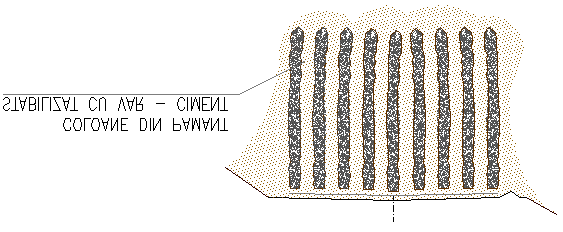 Minipiloţi foraţi şi injectaţi realizaţi în diferite scheme statice (fig. 10.