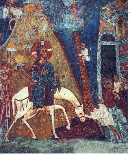 ΤΟΙΧΟΓΡΑΦΙΕΣ Frescoes appear in the 11th century things were depicted big clear and colourful on them.