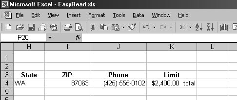 60 Microsoft Excel 2002 Βήμα Βήμα 23 Στη Βασική γραμμή εργαλείων, πατήστε στο κουμπί Format Painter. Το κελί K4 θα επισημανθεί με ένα περίγραμμα. 24 Επιλέξτε το κελί K5 και σύρετε μέχρι το κελί K23.