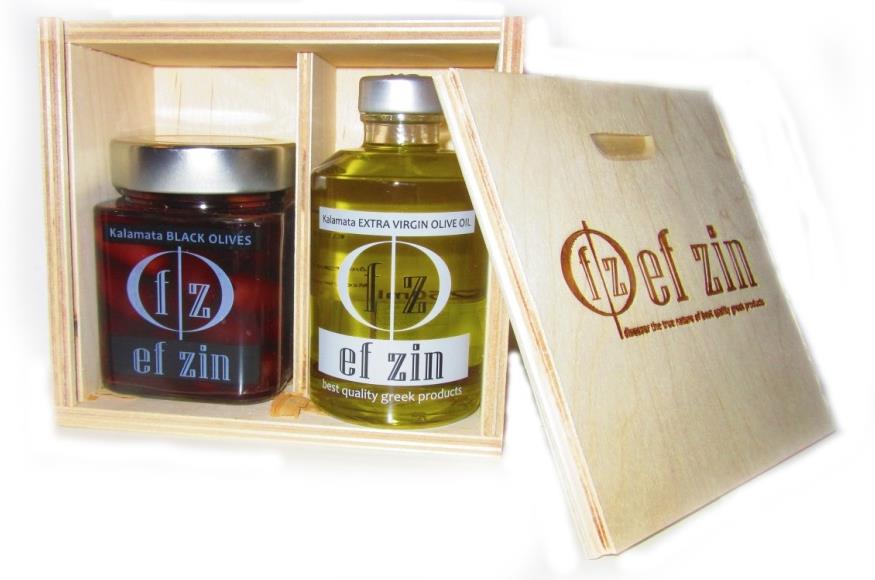 Ef Zin 14 Gift Boxes Και με το δικό σας λογότυπο Also with your own logo Ξύλινη θήκη 250ml Wooden Box Ξύλινη