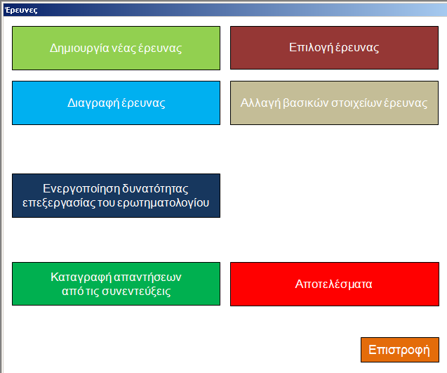 Αποτελέσματα της έρευνας