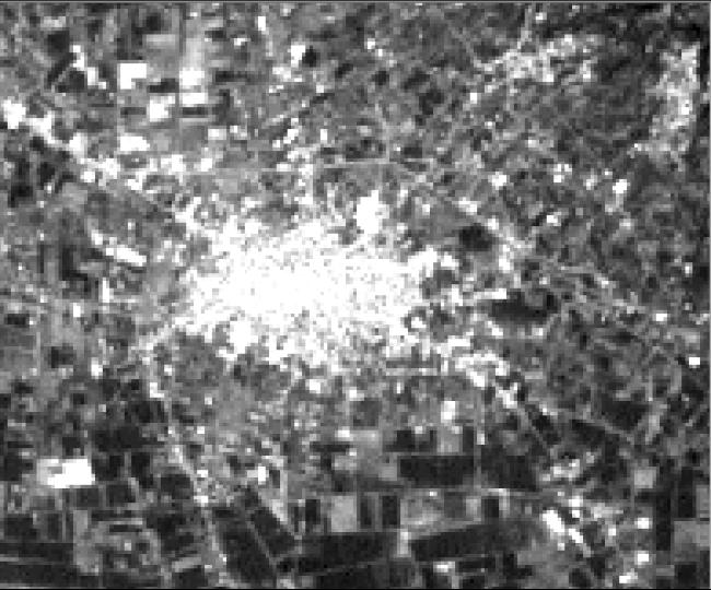 Οπτική αναπαράσταση ψηφιακής εικόνας Landsat ETM Οπτική αναπαράσταση