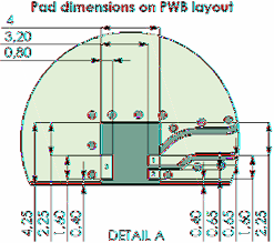 W8 Datasheet version.7. ceramic antenna. (/) Terminal Configuration, W8 PWB Layout PWB Layout PWB features No.