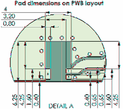 W8 Datasheet version.7. ceramic antenna. (/) Terminal Configuration, W8C PWB PWB Layout Layout Antenna Antenna features PWB features No. Terminal name Terminal Dimensions No.