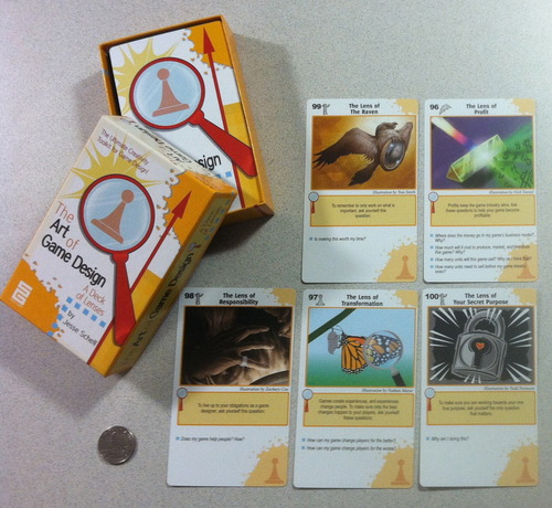 A game of game design (a deck of lenses) Each team gets a deck of cards (lenses).