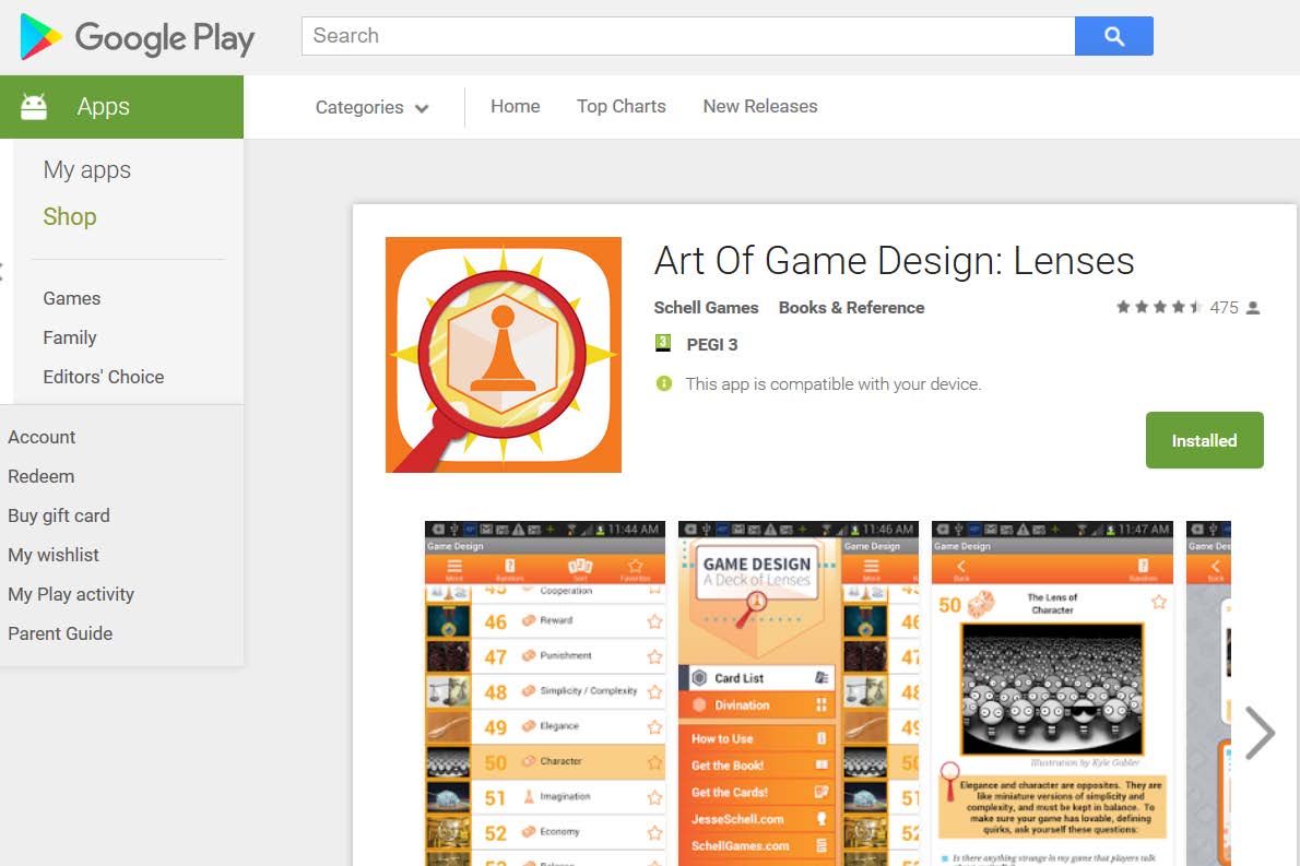 A deck of lenses: free ios & Android app You can use the deck of lenses when defining your
