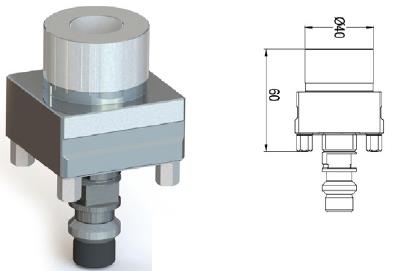 PO-N0005 Kalibračný trn 50x50mm, Φ40mm, ITS50 PO-N0006 Kalibračný blok 100x60mm, ITS50 PO-N0007 Kalibračný