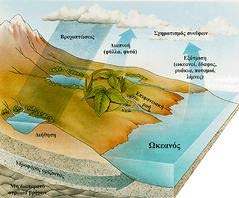 Υδρολογικός κύκλος Σημαντικά συστατικά του υδρολογικού κύκλου θεωρούνται: η εξατμισοδιαπνοή, η βροχή και η αποθήκευση νερού στην