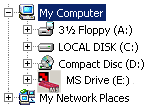 Windows 98SE, ME 3. Βρείτε την αντίστοιχη µονάδα Windows 2000, XP CF ή MD 3. Θα προβάλει το εικονίδιο της µονάδας SMC ή SM-RAM 3.