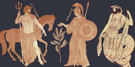 Ο μύθος της Αθηνάς και του Ποσειδώνα.