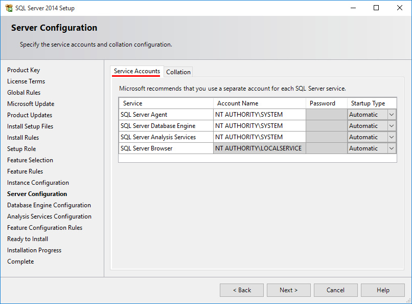 Αν πρόκειται για αρχική εγκατάσταση MS SQL Server στον υπολογιστή επιλέξτε Default instance εκτός αν υπάρχουν ειδικές ανάγκες.