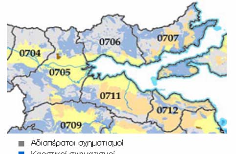 Πίνακας 3.1: Υδρολογικό ισοζύγιο λεκανών Σπερχειού ποταμού (ΥΠ.ΑΝ., 2008) ιαχ. Λεκάνη Ονομα ιαχ.