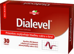 Krvný cukor Dialevel Udržuje cukor pod kontrolou! V Slovenskej republike neustále pribúda osôb s poruchou glukózovej tolerancie alebo už priamo s chorobou diabetes mellitus 1. aj 2. typu.