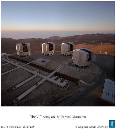 VLΤΙ: Very Large Telescope Interferometer κοντινό υπέρυθρο και 10μm Κραδασμοί στα τηλεσκόπια των 8μ περιορίζουν την