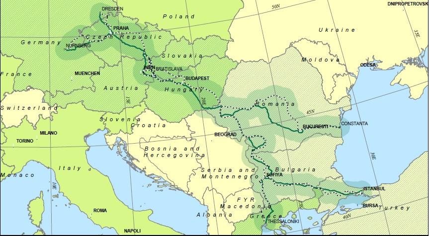 πολυτροπικών μεταφορών, έχουν μήκος 48.000 χιλιομέτρων εκ των οποίων τα 25.000 χιλιόμετρα αφορούν σιδηροδρομικό δίκτυο.
