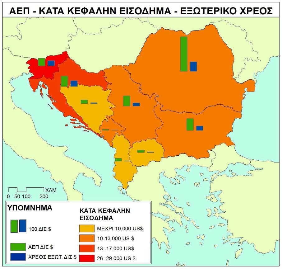 των χωρών, δίνει όμως μια εικόνα για τα εισοδήματα, έστω και με μέσο όρο.