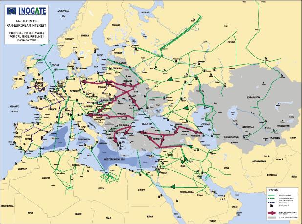 Το σχέδιο αυτό συνιστά εναλλακτική διαδρομή για τη μεταφορά του φυσικού αερίου, η οποία μέχρι τώρα γινόταν από τις πρώην σοβιετικές δημοκρατίες.