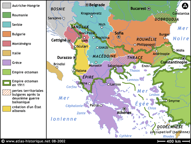 Η Βουλγαρία απέκτησε αυτονομία το 1878, ενώθηκε με την Ανατολική Ρωμυλία το 1885 και κηρύχθηκε ανεξάρτητη το 1908. Η Αλβανία έγινε ανεξάρτητη το 1912.