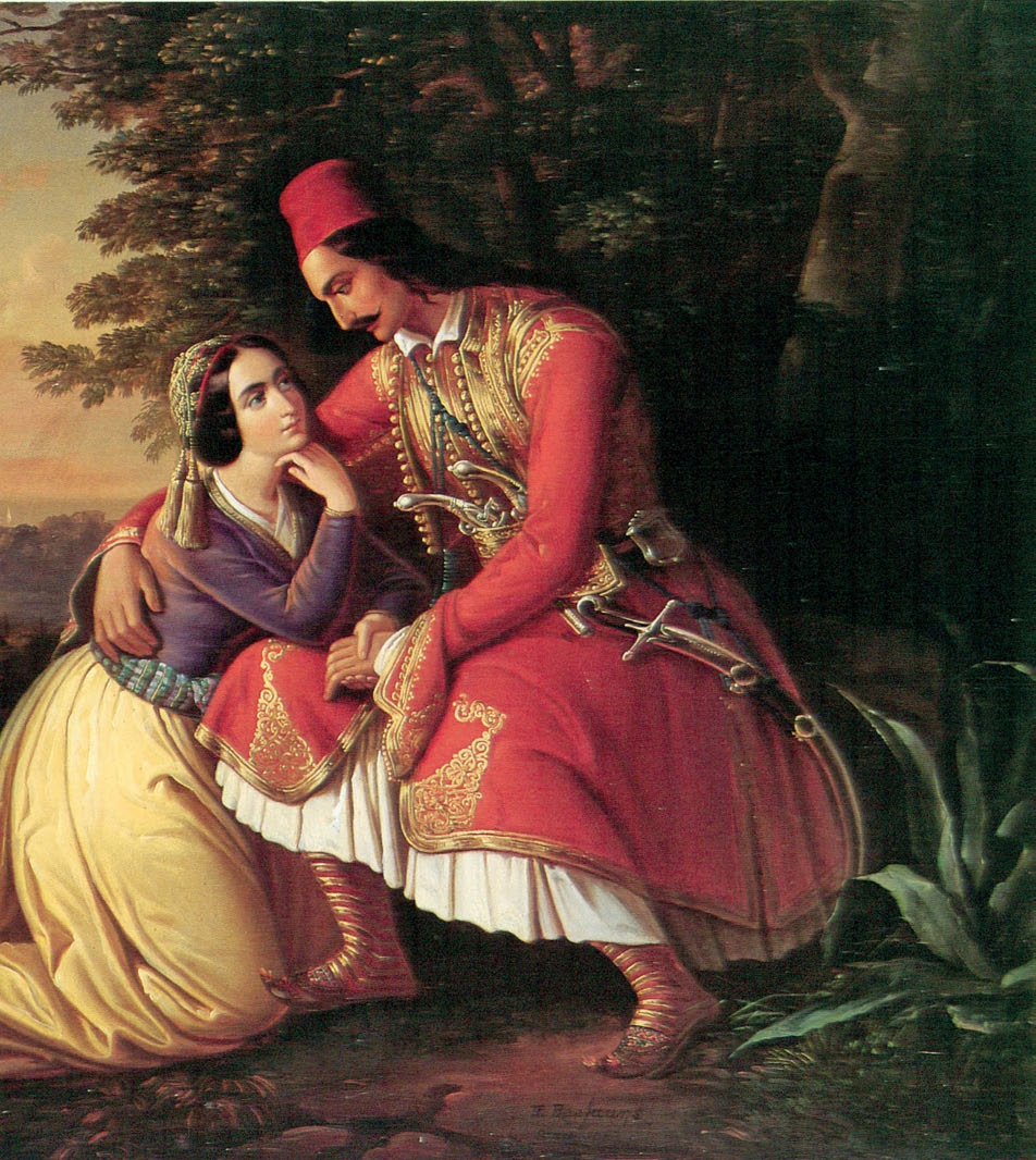 Ο αποχαιρετισμός στο Σούνιο Ο ρομαντικός πίνακας του Θεόδωρου Βρυζάκη, που φιλοτεχνήθηκε