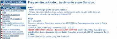 poslovanje 9 VEBSO novice Obnova Ëlanarine na straneh VEBSO»lanarino v Amwayju lahko obnovite tudi na straneh VEBSO. Do konca januarja 2006 lahko Ëlanarino podaljπate v znesku za redno obnovitev (6.