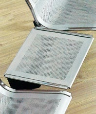 Χώροι αναμονής 435-TEAPOY_SIL Τραπεζάκι ασημί μεταλλικό διάτρητο 435-LEG_ARMREST Μπράτσα για καρέκλες αναμονής