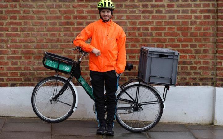 Next-hour delivery 1-hour home delivery in London Sainsbury s bike delivery service 1882 Up to 20 items for
