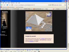 Ε πιμορφωτικό Υποσ τηρικτικό Υλικό για την ενσωμάτωση των ΤΠΕ σ τη μαθησιακή διαδικασία ΠΑΙΔΑΩΙΚΟ ΙΝΣΤΙΤΟΥΤΟ ΚΥΠΡΟΥ, 2008 Πατώντας πάνω στη φωτογραφία με τις πυραμίδες μεταφερόμαστε στην πιο κάτω