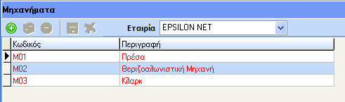 Με την επιλογή «εγκαταστάσεις» ο χρήστης μπορεί να δημιουργήσει, με τον ίδιο τρόπο με τις προηγούμενες παραμέτρους, εγκαταστάσεις στις οποίες συνέβη ένα ατύχημα.