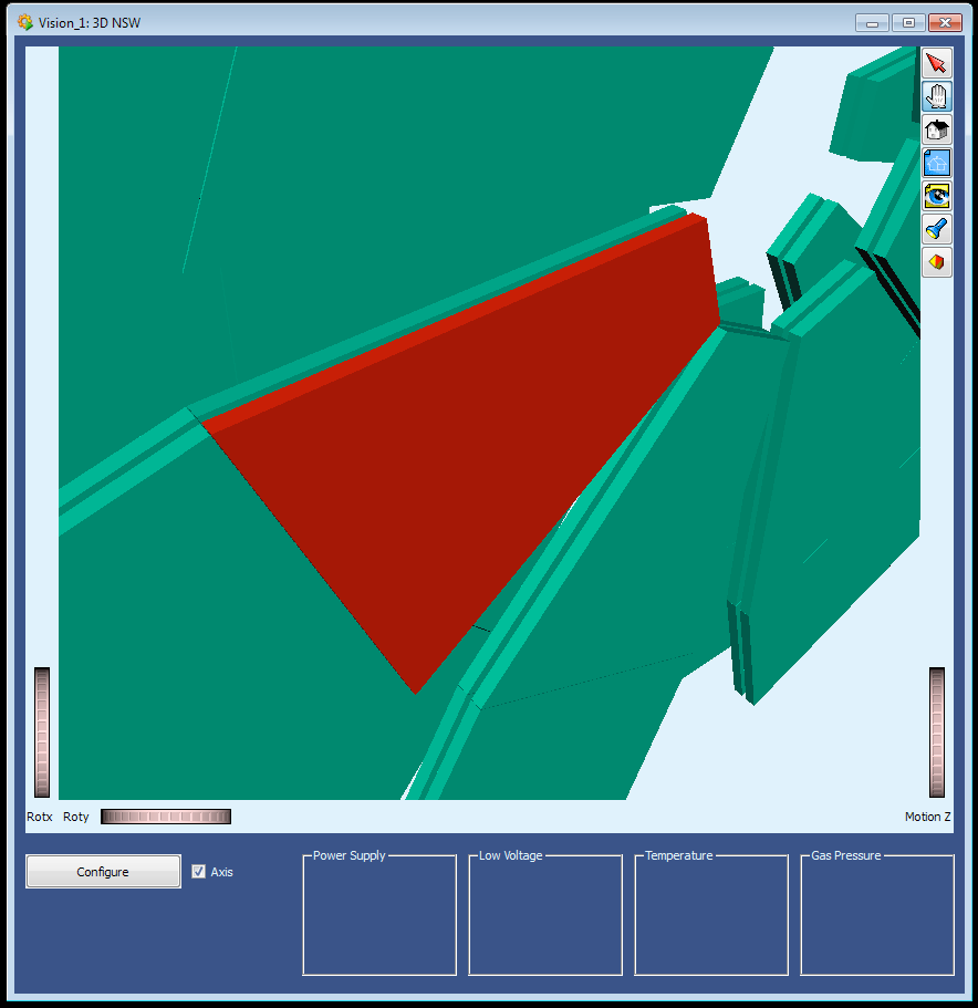 Main Panel 3D πλοήγηση (+seek to quadruplet) Διαισθητική χρήση Πληροφορίες για τα HV, LV, Gas, Temp, Magnetic Field ανά