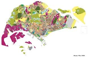 37 Ερευνητική Εργασία 3.2 Singapore in 2015: Ένα ευφυές έθνος, μια παγκόσμια μητρόπολη Η Σιγκαπούρη, είναι η πρωτεύουσα του Εικόνα 8: Σχέδιο οργάνωσης της αστικής περιοχής της Σιγκαπούρης.