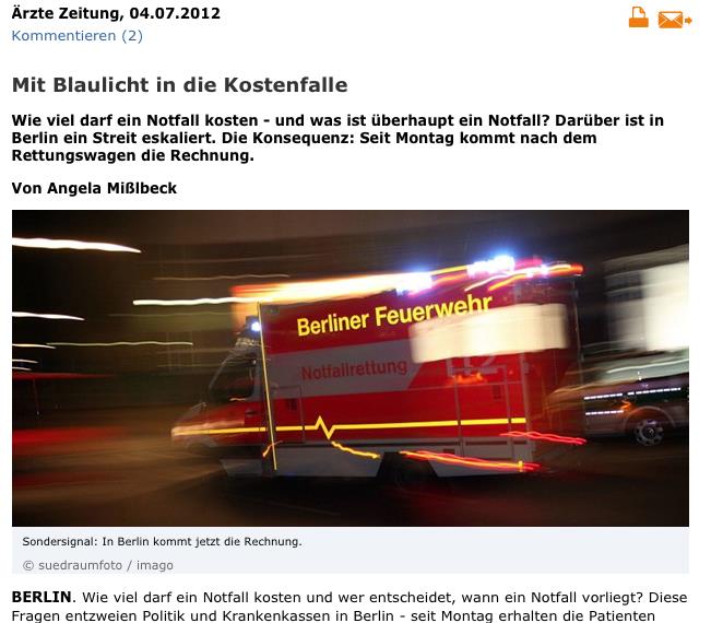 Beispiele aus dem Rettungsdienst HARITÉ