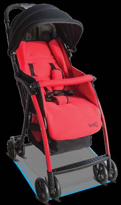 Mini Lite JB_1050 Παιδικό μπαστούνι Πολύ Ελαφρύ Σκελετός αλουμινίου Deluxe Υφάσματα Μεγάλη σπαστή τέντα Πολλαπλές θέσεις ανάκλισης Αποσπώμενη μπάρα προστασίας