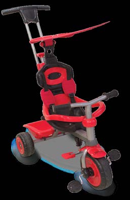 Panda JB_2490 Τρίκυκλο ποδηλατάκι Βaby s tricycle JB_2360 Τρίκυκλο ποδηλατάκι Βaby s tricycle Βοηθητικό χερούλι καθοδήγησης & ελέγχου πορείας Αναδιπλωμένη / Αποσπώμενη τέντα Μελωδικός ήχος Ποδαρικό