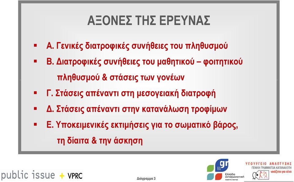 Στάσεις απέναντι στη µεσογειακή διατροφή.