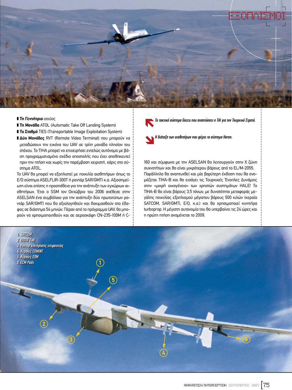 Το TIHA µπορεί να επιχειρήσει εντελώς αυτόνοµα µε βάση προγραµµατισµένο σχέδιο αποστολής που έχει αποθηκευτεί πριν την πτήση και χωρίς την παρέµβαση χειριστή, χάρις στο σύστηµα ATOL.
