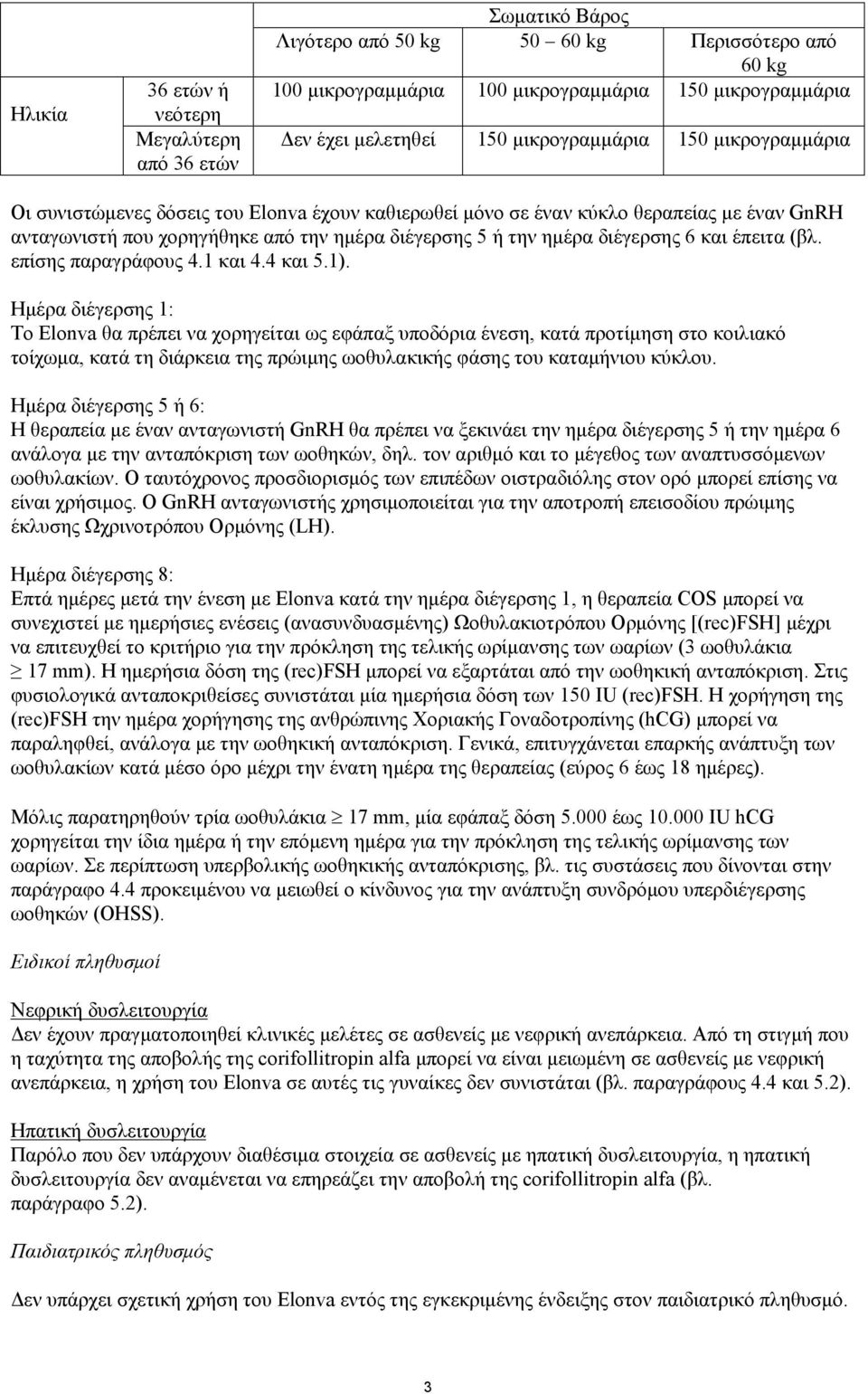 διέγερσης 6 και έπειτα (βλ. επίσης παραγράφους 4.1 και 4.4 και 5.1).