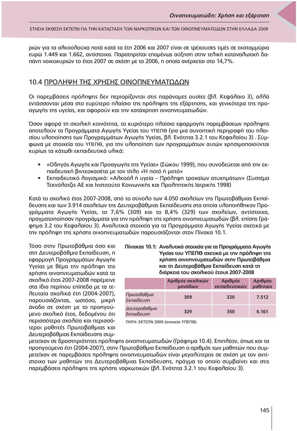 4 ΠΡΟΛΗΨΗ ΤΗΣ ΧΡΗΣΗΣ ΟΙΝΟΠΝΕΥΜΑΤΩ ΩΝ Oι παρεµβάσεις πρόληψης δεν περιορίζονται στις παράνοµες ουσίες (βλ.